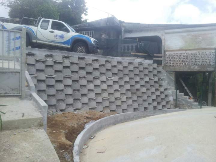 Construction de mur de soutènement Martinique