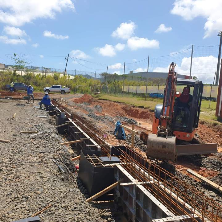 Travaux de fondation de maison Martinique