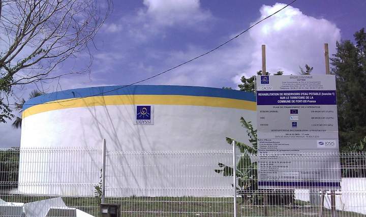 Construction de réservoir d'eau potable Martinique
