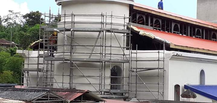 Chantier rénovation église Martinique