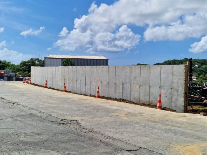 Construction de mur de soutènement Martinique